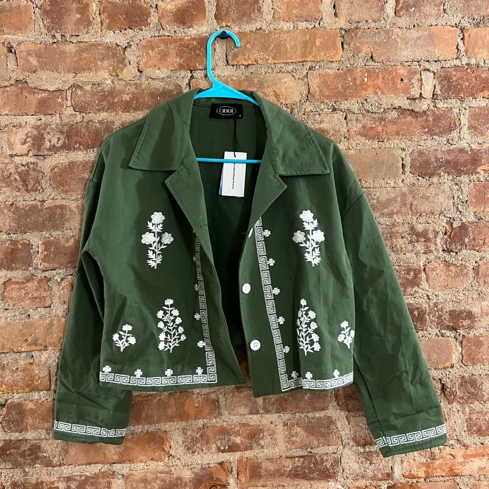 NWT Cider Embroidered Jacket
